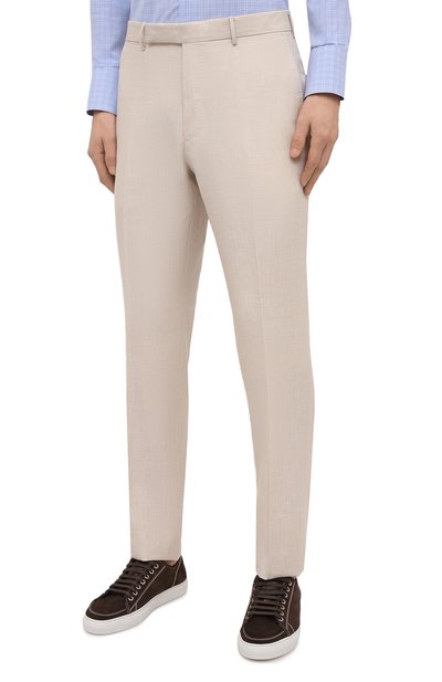 Брюки из шерсти и льна ZEGNA, арт. 915F01/75TB12, фото 3
