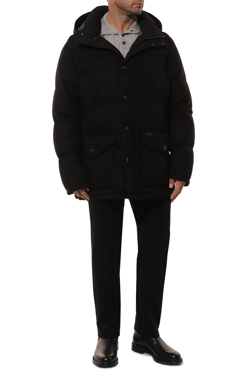 Кашемировый пуховик KITON, арт. UW1912V0455F01/66, фото 2