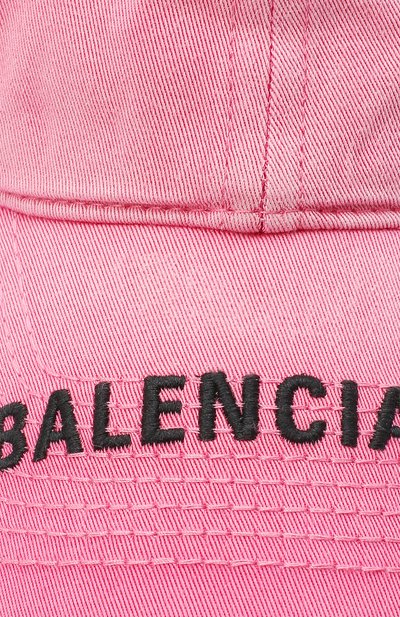 Хлопковая бейсболка BALENCIAGA розового цвета по цене 28200 руб., арт. 617160/3A2B4, фото 3 Хлопковая бейсболка BALENCIAGA, арт. 617160/3A2B4, фото 3