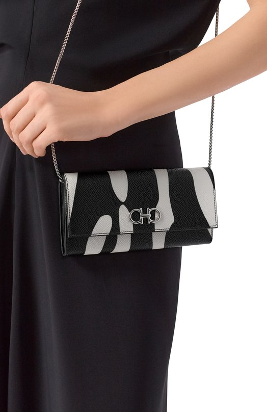 Клатч Gancini Ferragamo 220636/789 Чёрно-белый  220636/789 Фото 2