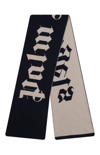 Шарф PALM ANGELS синего цвета по цене 18050 руб., арт. PBMA004F22KNI0014601, фото 3 Шарф PALM ANGELS, арт. PBMA004F22KNI0014601, фото 3