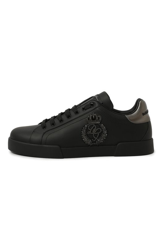 Кожаные кеды Portofino Dolce & Gabbana CS1761/AH164 Чёрный  CS1761/AH164 Фото 4