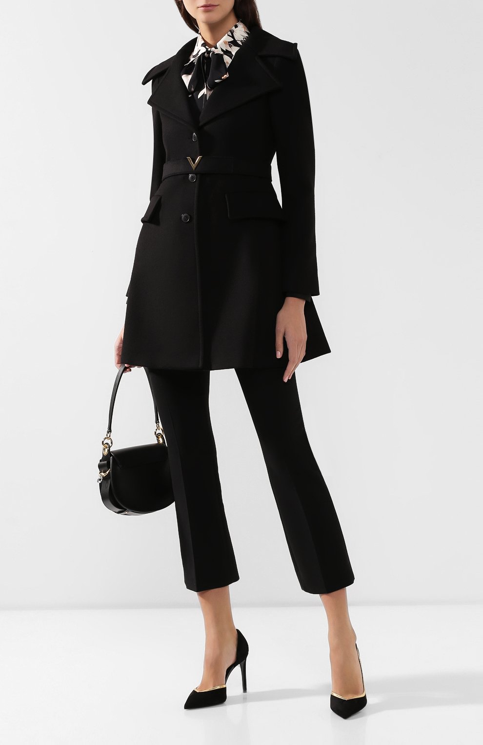 Пальто из смеси шерсти и кашемира VALENTINO, арт. SB3CA3R515E, фото 2