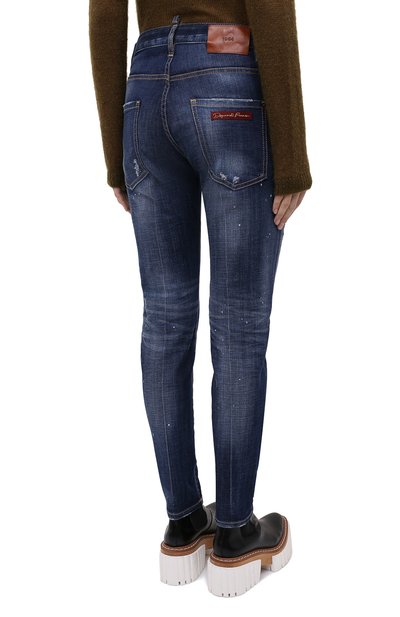 Джинсы DSQUARED2 синего цвета по цене 58400 руб., арт. S75LB0353/S30342, фото 5 Джинсы DSQUARED2, арт. S75LB0353/S30342, фото 5