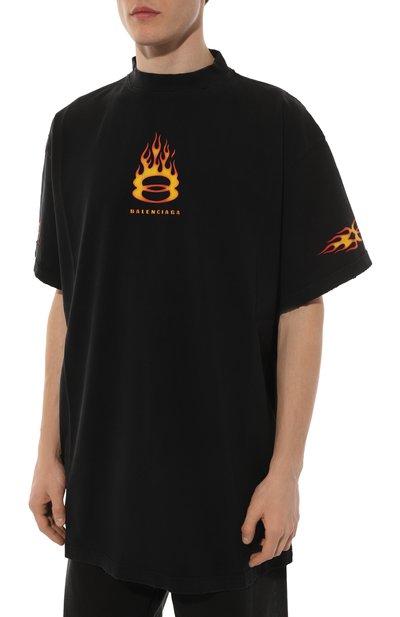 Хлопковая футболка BALENCIAGA, арт. 787349/TQVW7, фото 3