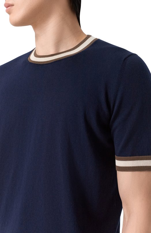 Хлопковый джемпер Gran Sasso 57135/20671 Синий  57135/20671 Фото 5