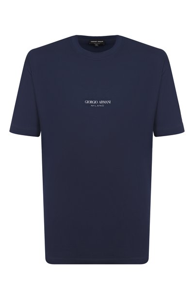 Мужская хлопковая футболка GIORGIO ARMANI, арт. GM001085/TE10629