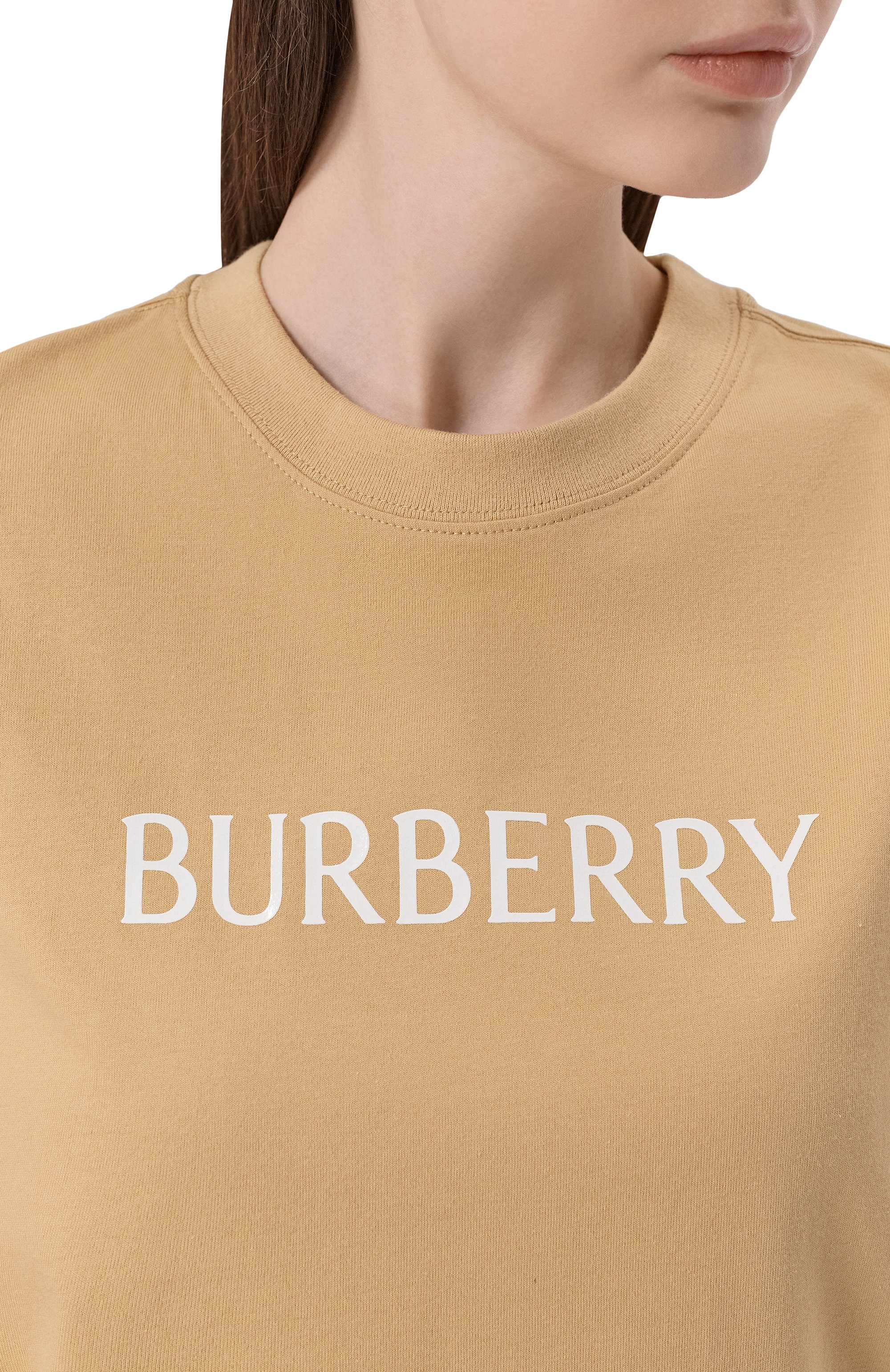 Хлопковая футболка BURBERRY, арт. 8118975, фото 5