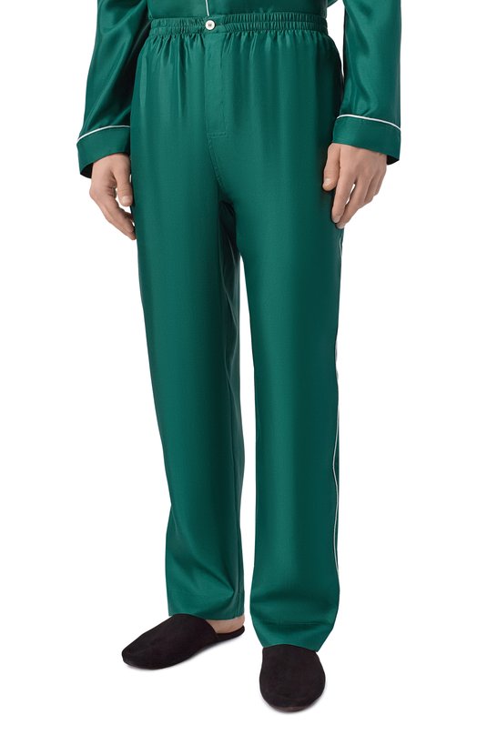 Шелковые брюки Kiton UNWT005K0761H Зелёный  UNWT005K0761H Фото 3
