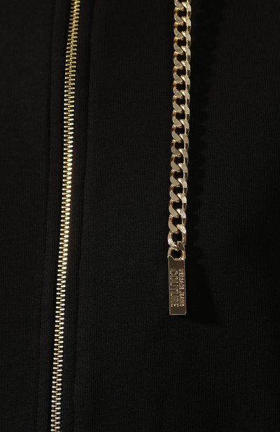 Хлопковая толстовка VERSACE JEANS COUTURE черного цвета по цене 27800 руб., арт. B6HUA782-UDP306 8B/36604, фото 5 Хлопковая толстовка VERSACE JEANS COUTURE, арт. B6HUA782-UDP306 8B/36604, фото 5