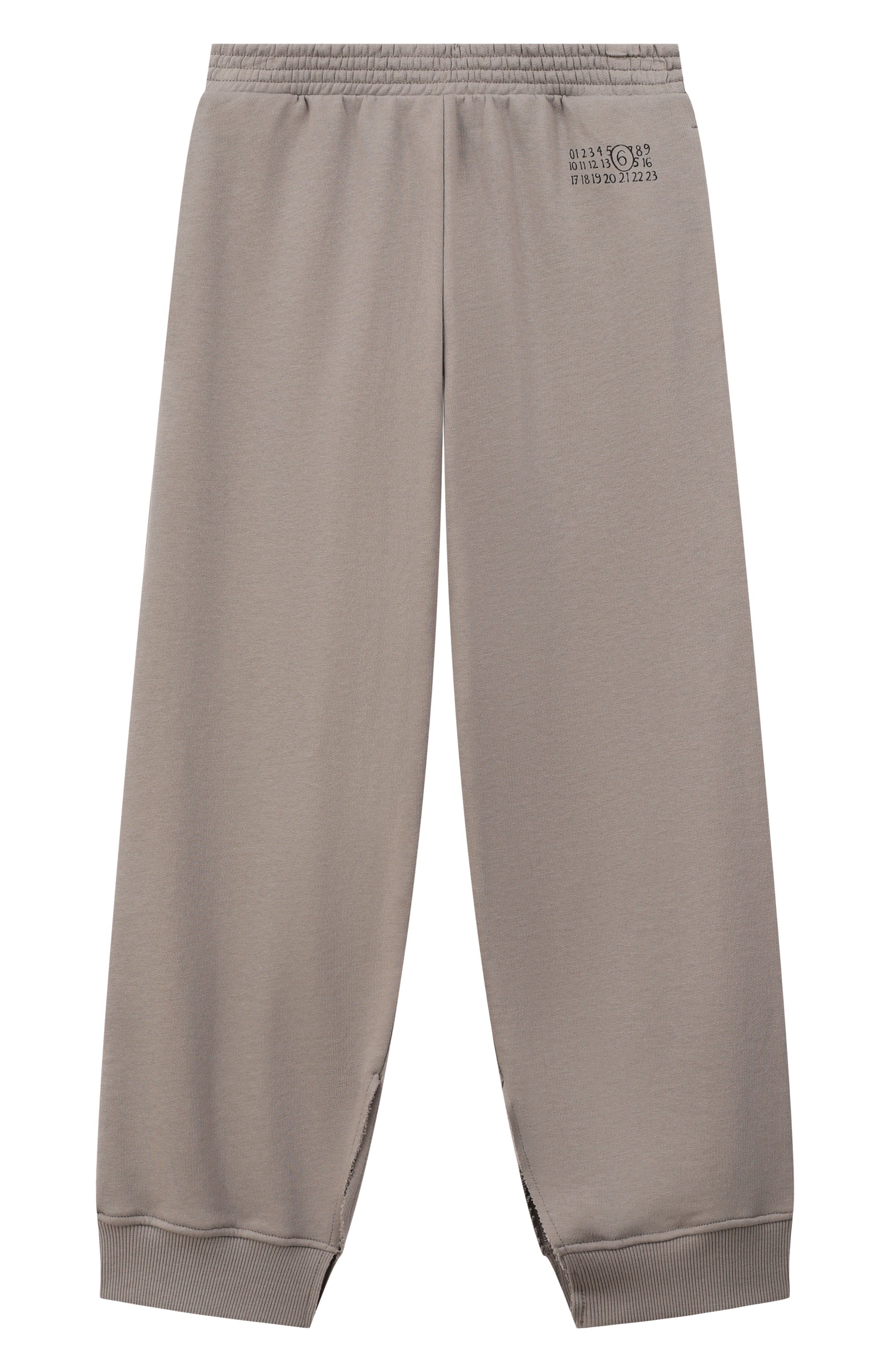 Хлопковые джоггеры MM6 серого цвета по цене 17300 руб., арт. M61000/MM02X, фото 1 Хлопковые джоггеры MM6, арт. M61000/MM02X, фото 1