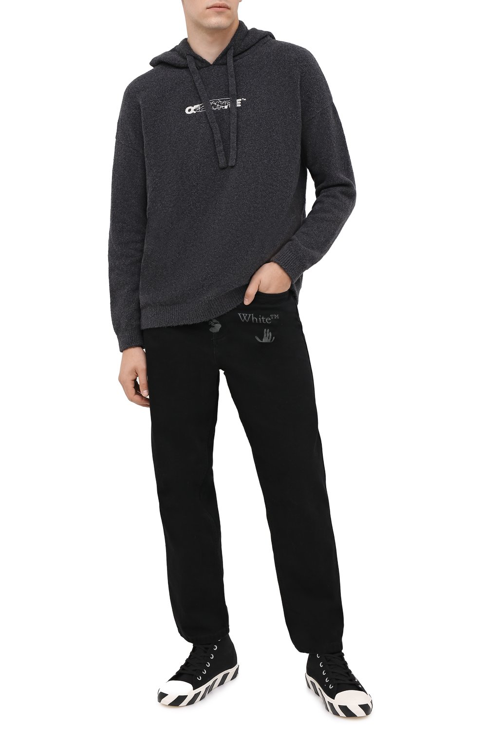 Хлопковое худи OFF-WHITE, арт. 0MHA089E20KNI0011045, фото 2