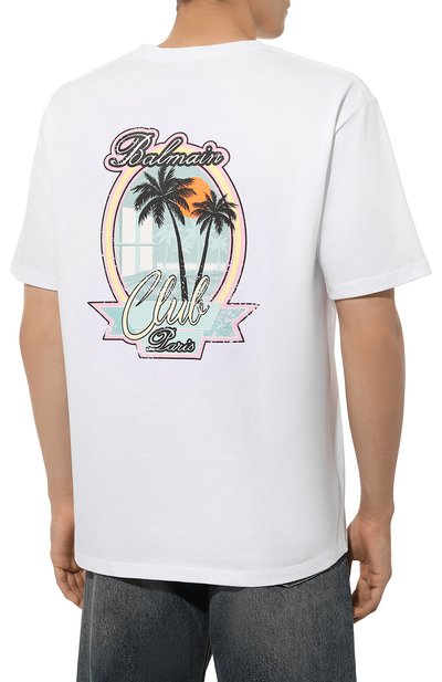 Хлопковая футболка BALMAIN, арт. DH1EG000/GD82, фото 4