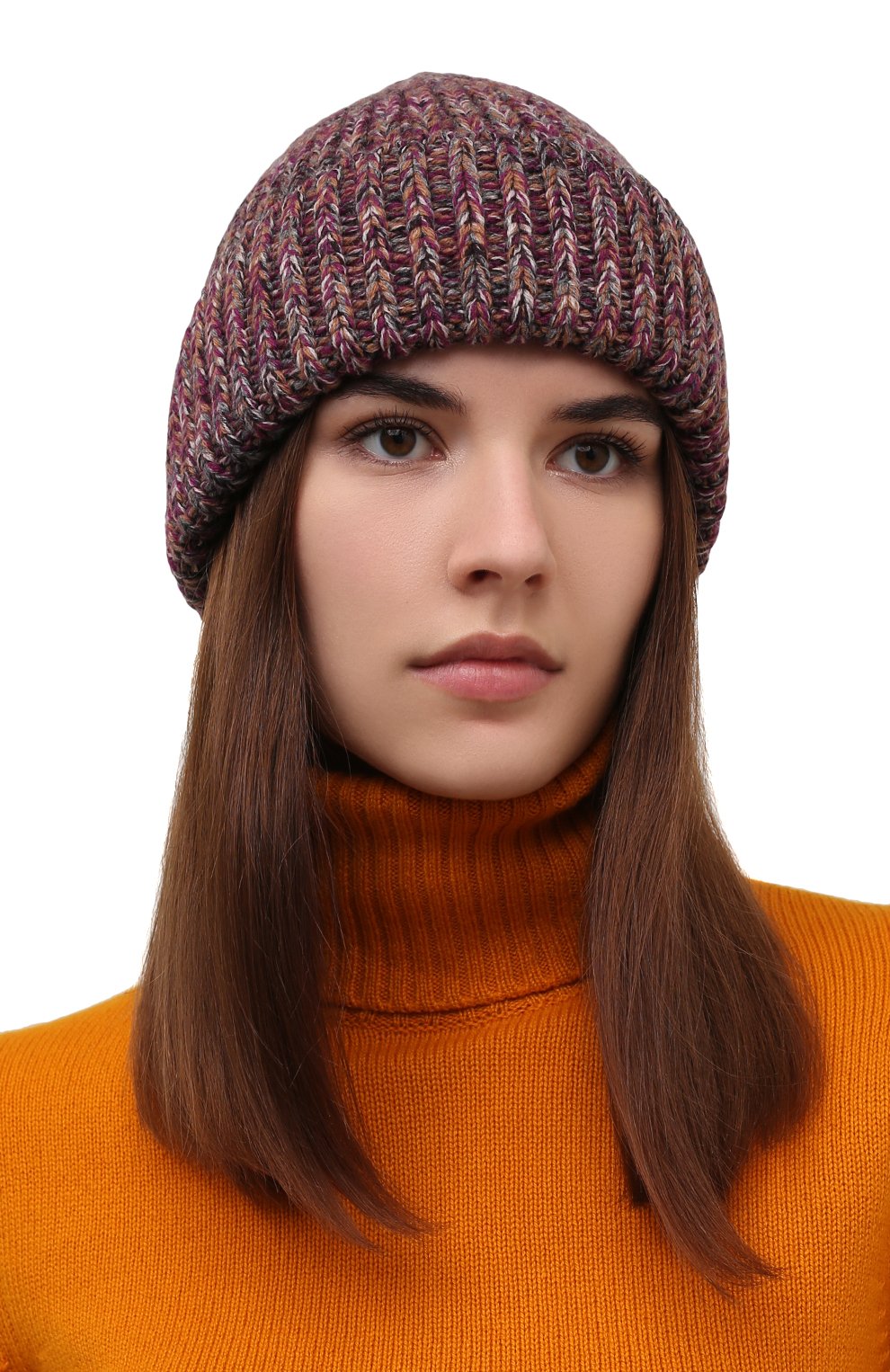 Шапка из кашемира и шерсти CHLOÉ розового цвета по цене 38050 руб., арт. CHC21WMB03630, фото 2 Шапка из кашемира и шерсти CHLOÉ, арт. CHC21WMB03630, фото 2