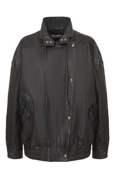 Женская кожаный бомбер DOLCE & GABBANA, арт. F9U55L/HULYA