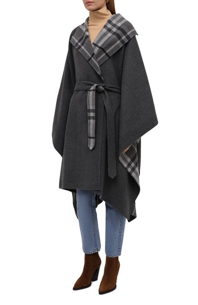 Накидка из шерсти и кашемира langport BURBERRY, арт. 8044579, фото 3