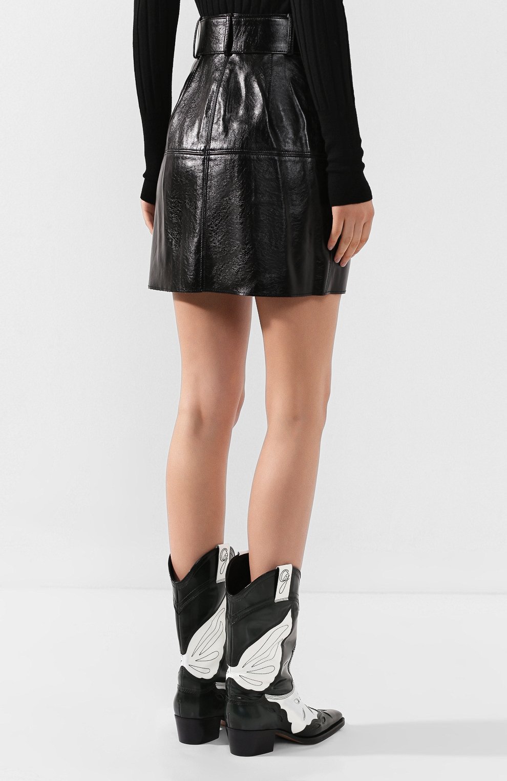 Юбка MSGM черного цвета по цене 23400 руб., арт. 2741MDD23 195616, фото 4 Юбка MSGM, арт. 2741MDD23 195616, фото 4