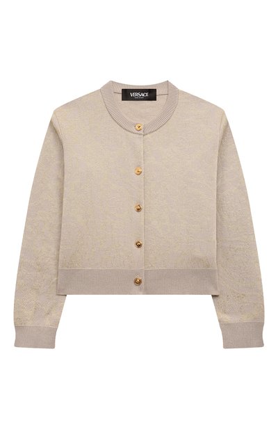 Кардиган из хлопка и вискозы VERSACE, арт. 1015960/1A11135/4-6