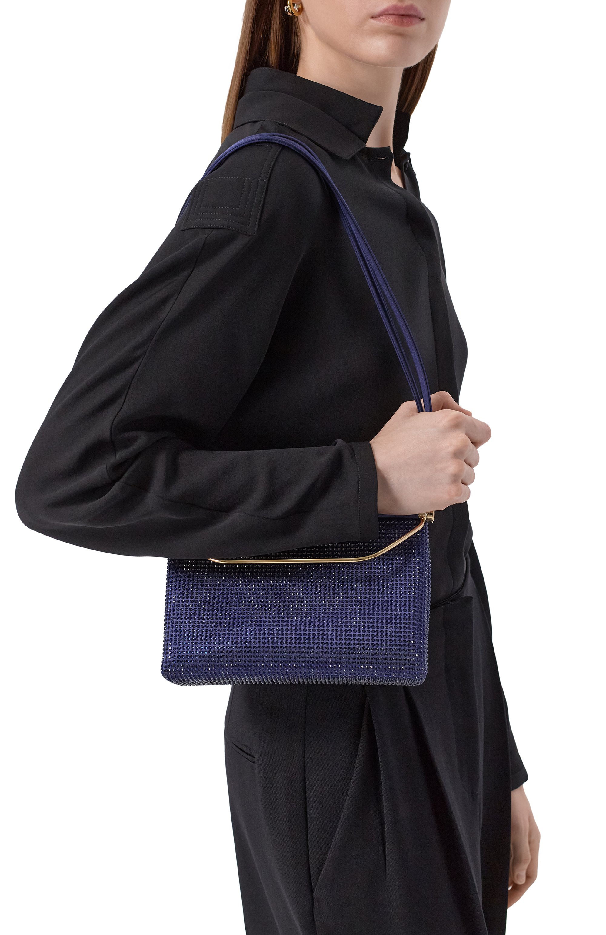 Сумка GIORGIO ARMANI темно-синего цвета по цене 416000 руб., арт. GW000721/AF17674, фото 2 Сумка GIORGIO ARMANI, арт. GW000721/AF17674, фото 2