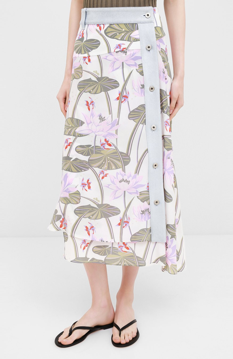 Шелковая юбка LOEWE, арт. S616344X12, фото 3