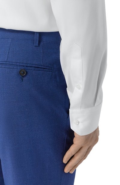 Хлопковая сорочка BOSS белого цвета по цене 16950 руб., арт. 50555711, фото 5 Хлопковая сорочка BOSS, арт. 50555711, фото 5