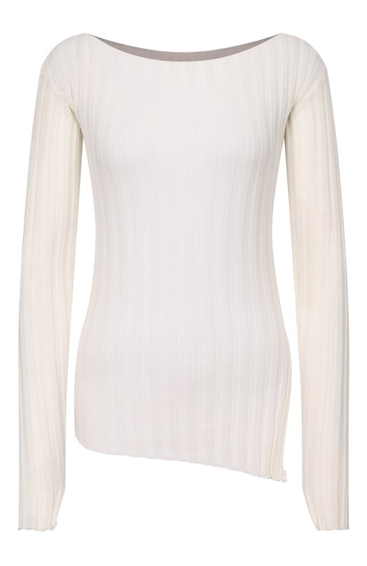 Хлопковый пуловер Isabel Benenato DK140S26 Кремовый DK140S26