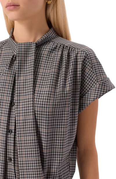 Шерстяное платье NOBLE&BRULEE серого цвета по цене 160000 руб., арт. NB52/220922/150/1, фото 4 Шерстяное платье NOBLE&BRULEE, арт. NB52/220922/150/1, фото 4