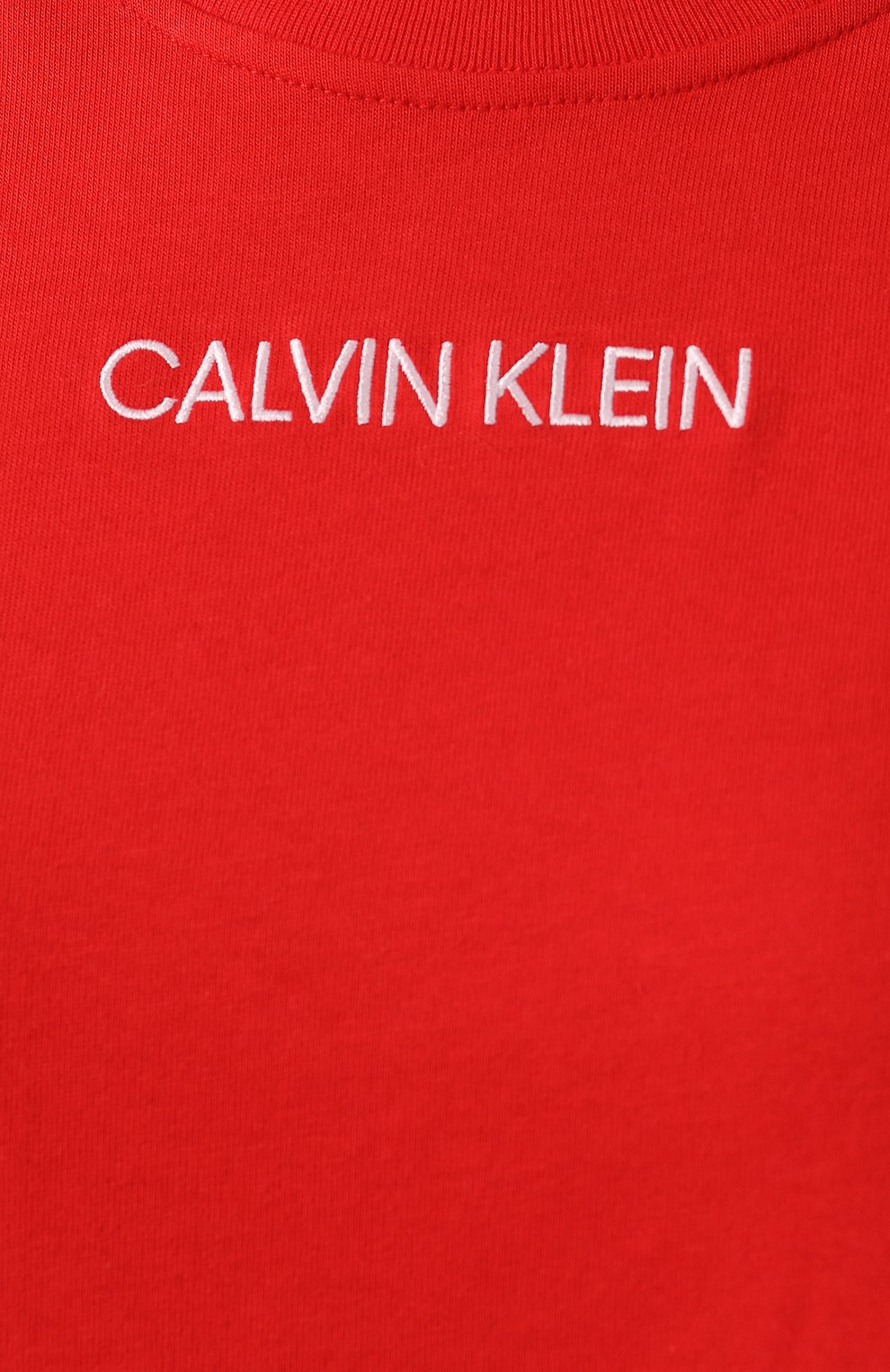 Хлопковая сорочка CALVIN KLEIN красного цвета по цене 5205 руб., арт. QS6196E, фото 5 Хлопковая сорочка CALVIN KLEIN, арт. QS6196E, фото 5