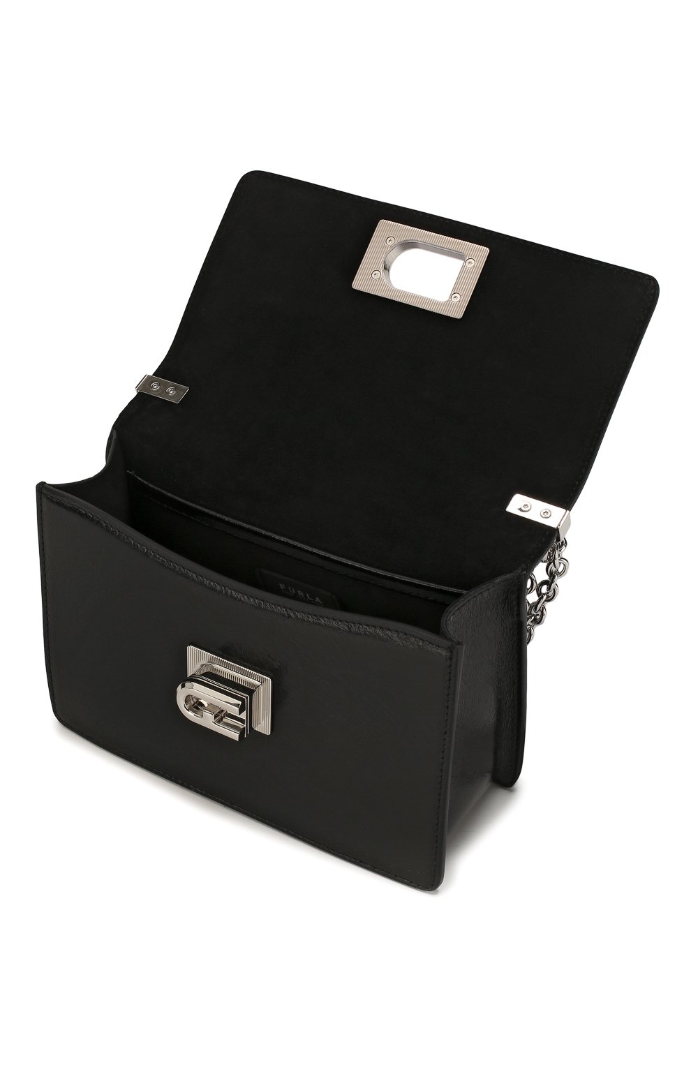 Сумка 1927 mini FURLA черного цвета по цене 37400 руб., арт. BAFK/NPK, фото 4 Сумка 1927 mini FURLA, арт. BAFK/NPK, фото 4