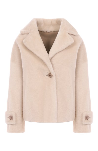 Женская дубленка из овчины MANZONI24, арт. 25M1295R-S21