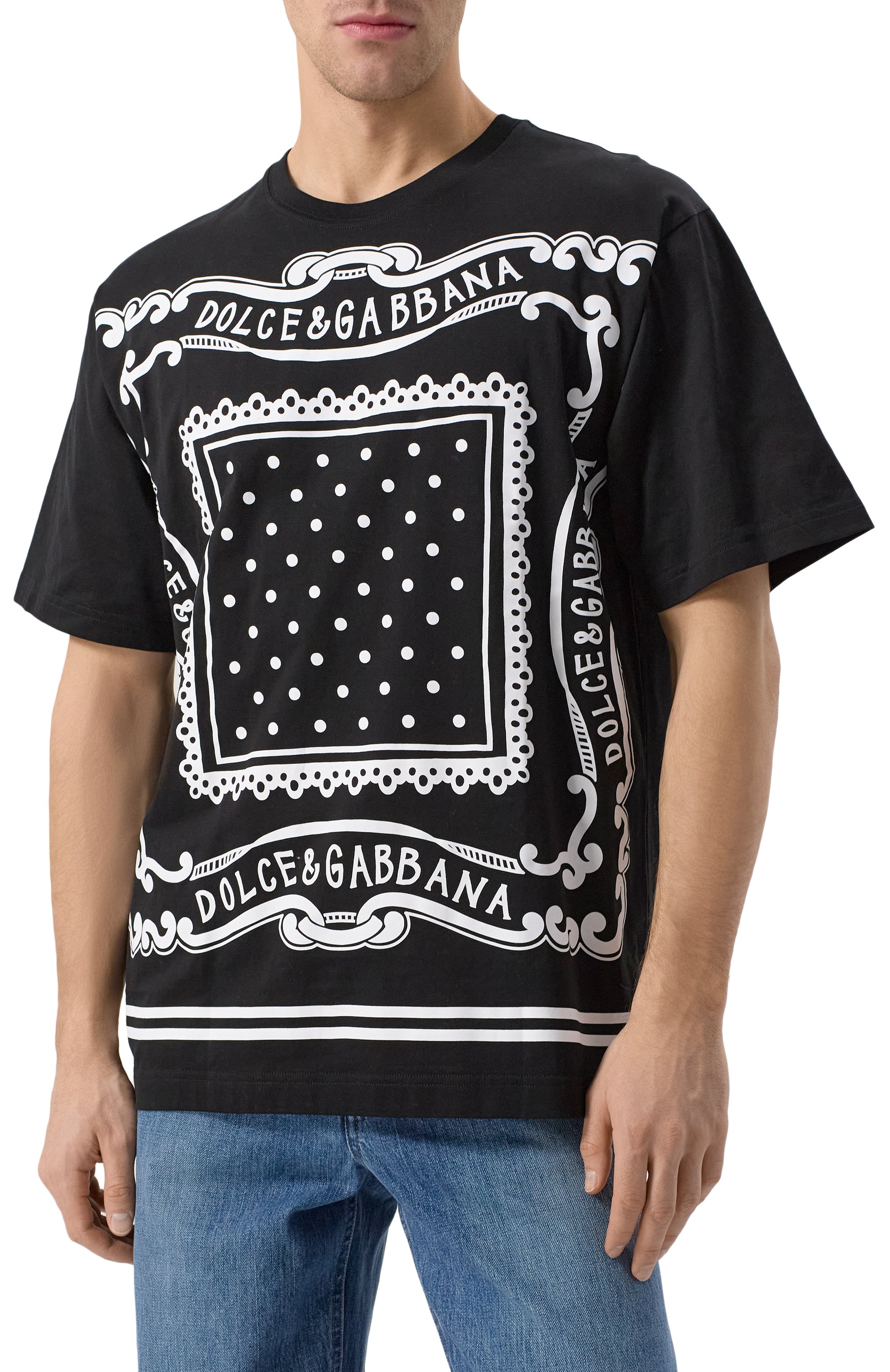 Хлопковая футболка DOLCE & GABBANA, арт. G8PN9T/G7N80, фото 3