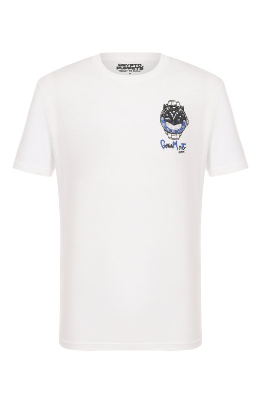 Хлопковая футболка MC2 Saint Barth STBM TSHIRT MAN/02950H Белый STBM TSHIRT MAN/02950H