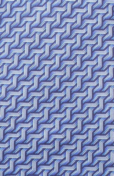 Шелковый галстук ZILLI синего цвета по цене 28100 руб., арт. 50541/TIES, фото 3 Шелковый галстук ZILLI, арт. 50541/TIES, фото 3
