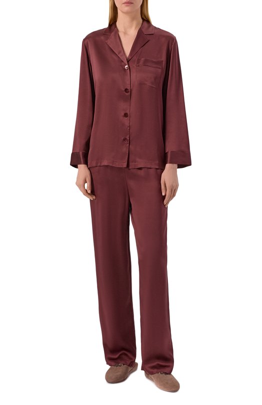 Шелковая пижама Luna Di Seta VLST08007 Бордовый  VLST08007 Фото 2