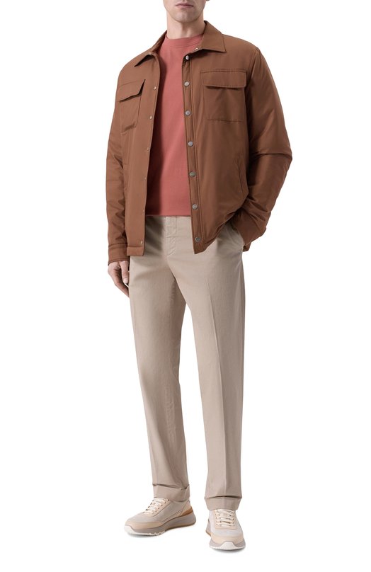 Хлопковая футболка Brunello Cucinelli M0B131308 Розовый  M0B131308 Фото 2