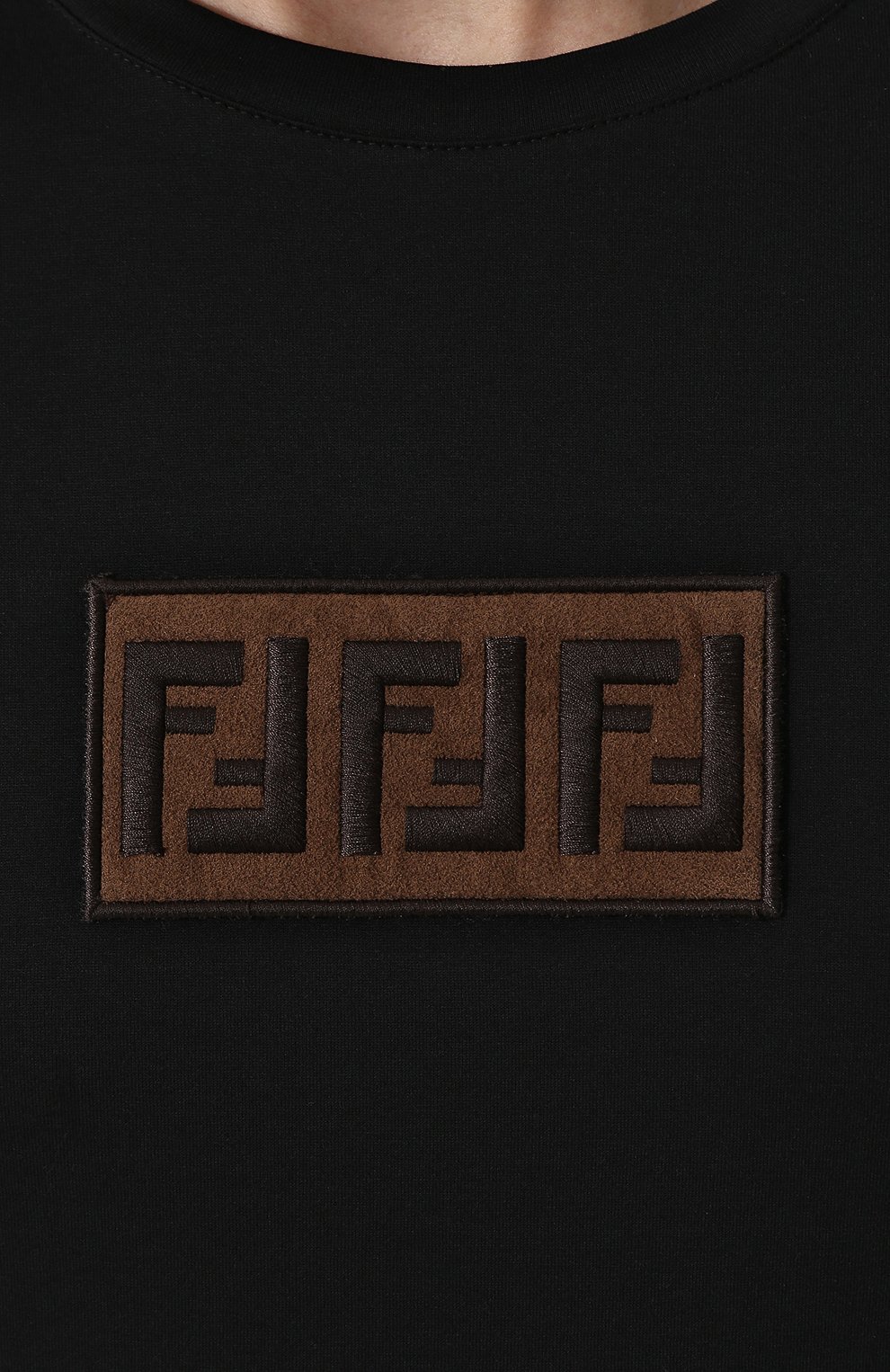 Хлопковая футболка с принтом FENDI, арт. FY0894 A28U, фото 5