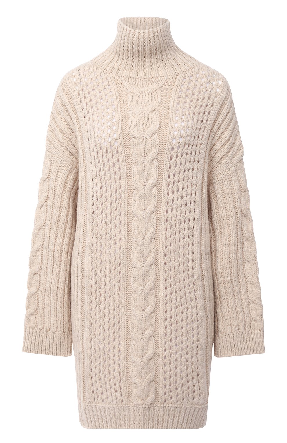 Шерстяной свитер NANUSHKA, арт. DIYA_CREME_CHUNKY CABLE KNIT, фото 1