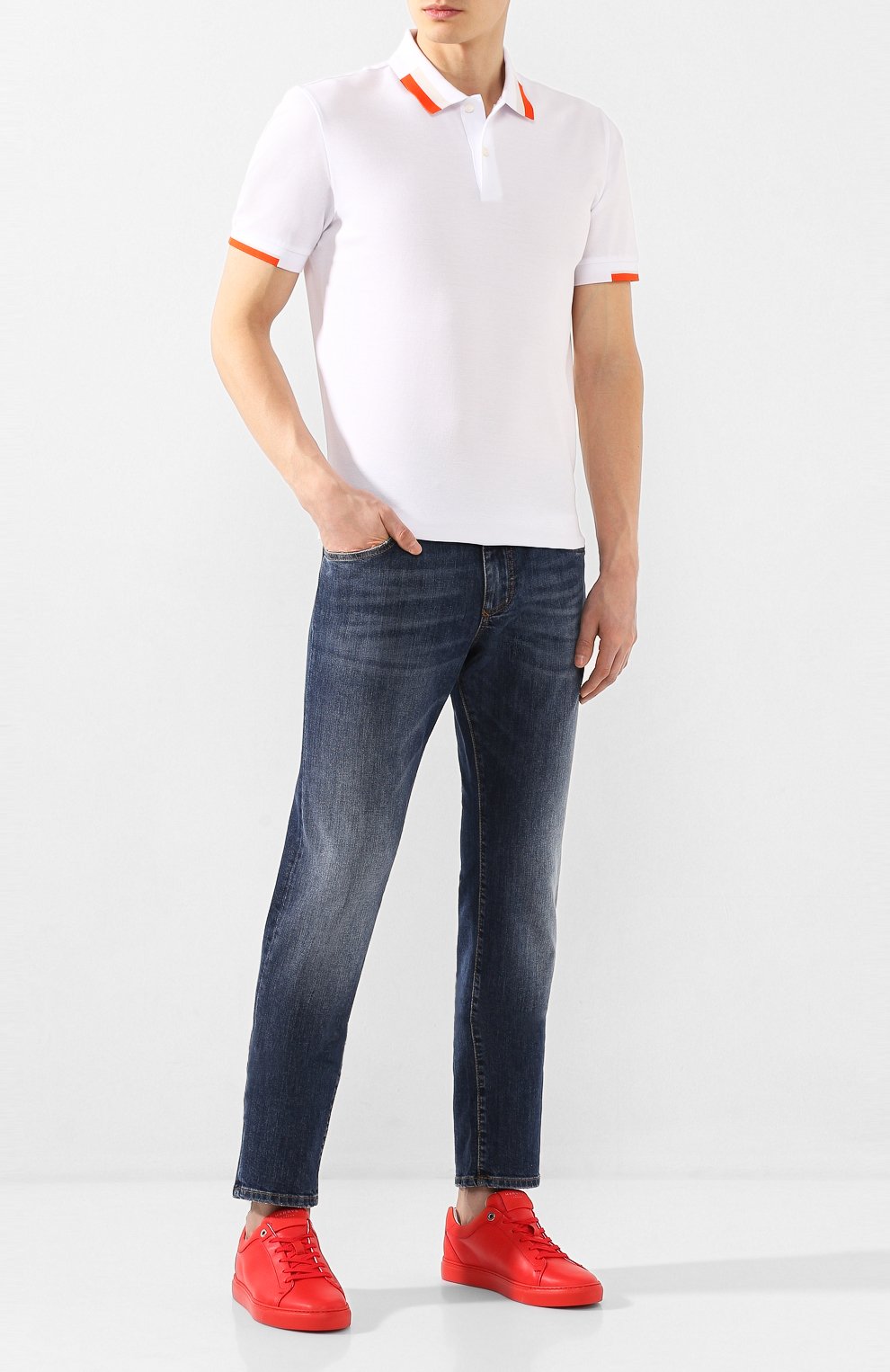 Кожаные кеды HARRYS OF LONDON, арт. T0M NAPPA LEATHER/TECH, фото 2