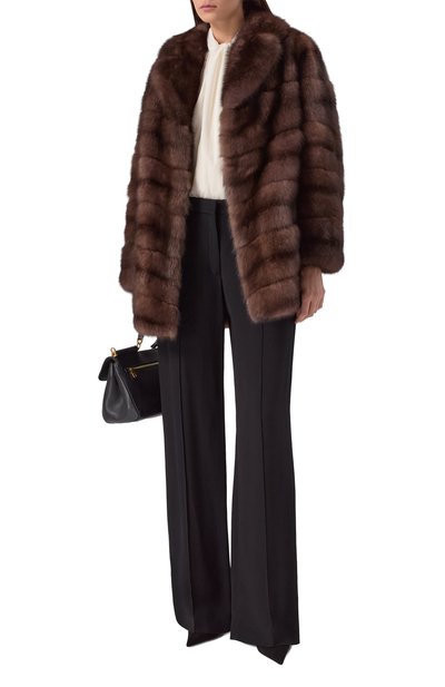 Шуба из соболя РУССКИЙ МЕХ коричневого цвета по цене 4625000 руб., арт. 62 РМ, фото 2 Шуба из соболя РУССКИЙ МЕХ, арт. 62 РМ, фото 2