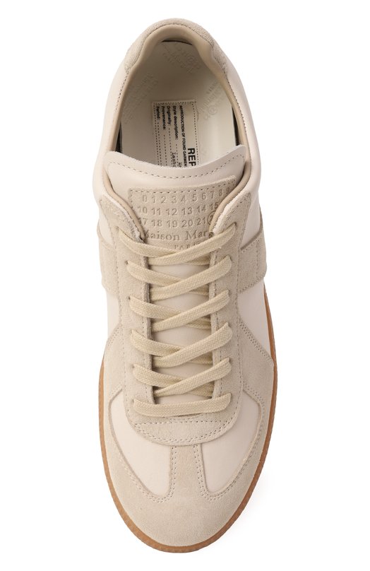 Кожаные кеды Replica Maison Margiela S58WS0109/P1895 Кремовый  S58WS0109/P1895 Фото 6