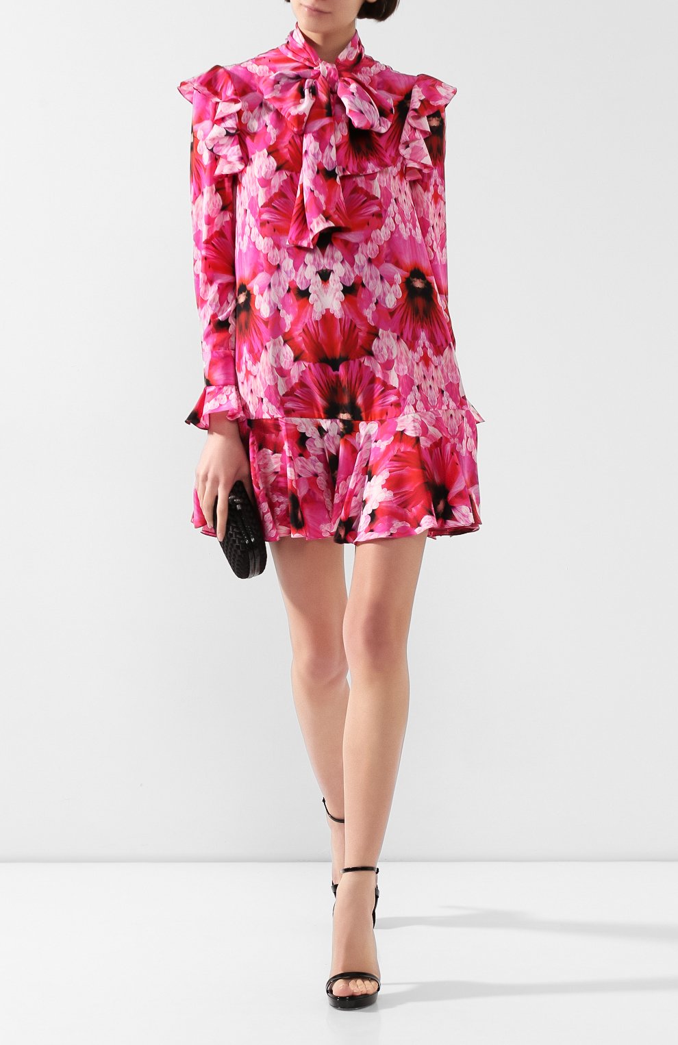 Шелковое платье ALEXANDER MCQUEEN, арт. 605641/QCABE, фото 2