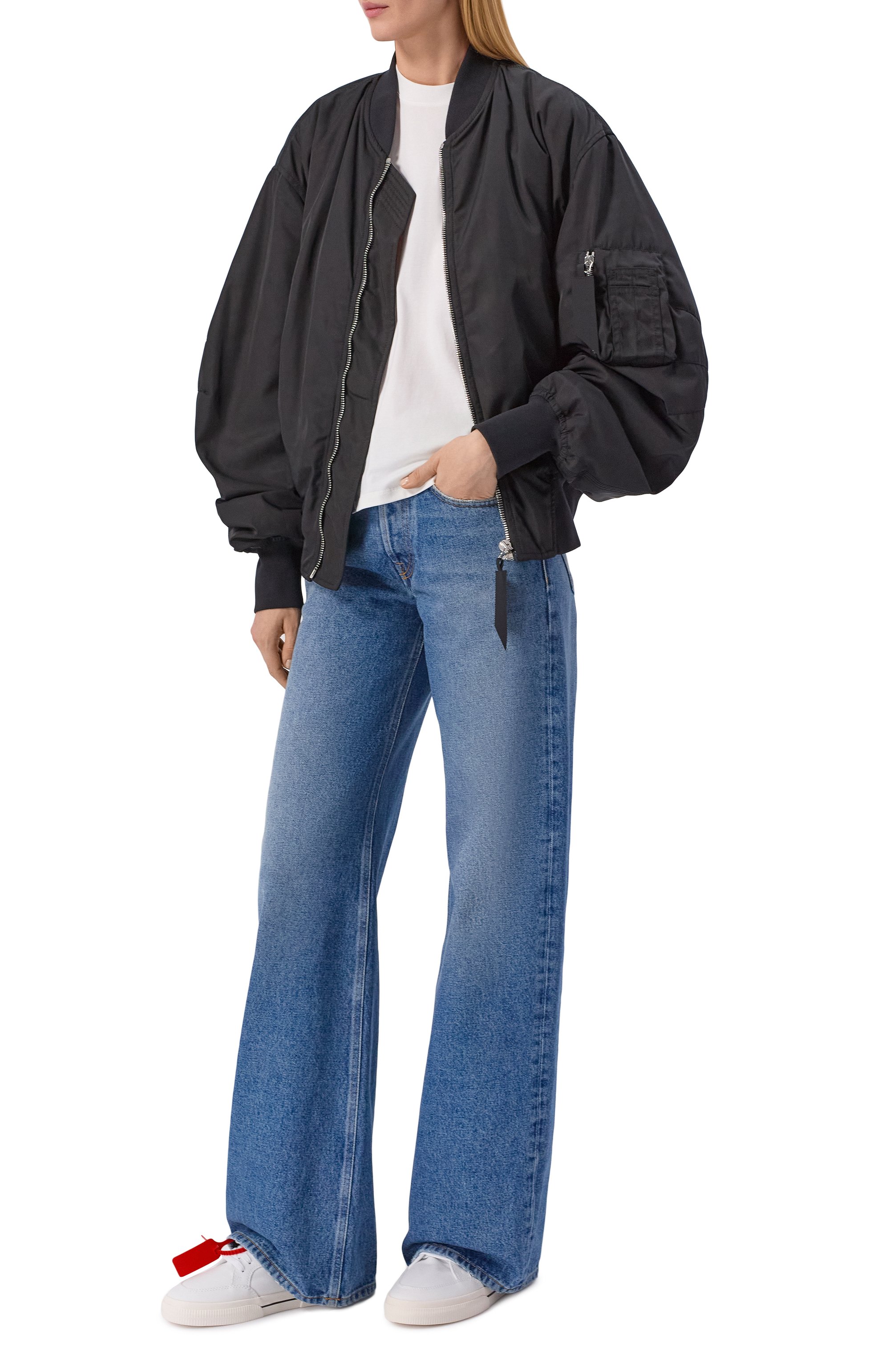 Текстильные кеды new low vulcanized OFF-WHITE, арт. 0WIA288C99FAB002, фото 3