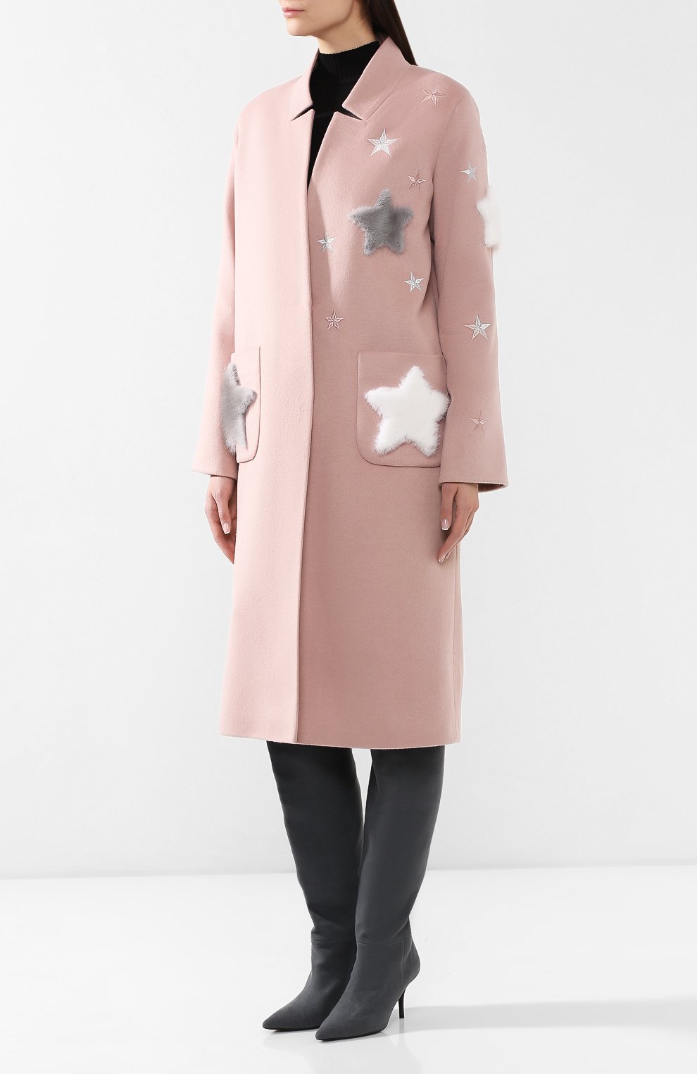 Пальто из смеси шерсти и кашемира SEVEN LAB, арт. CFW17-007/2 coral ex, фото 3