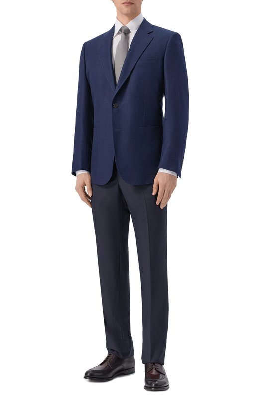 Пиджак из кашемира и шелка Stefano Ricci S1RM4322T0/C168HA Синий  S1RM4322T0/C168HA Фото 2