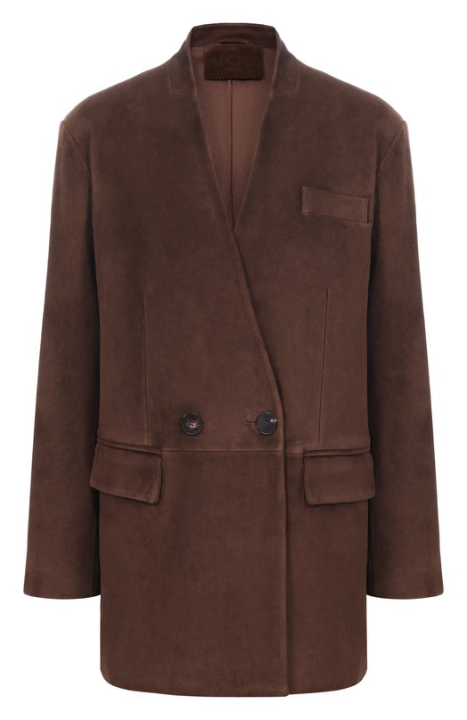 Замшевый жакет Addicted AS1004-1 Коричневый AS1004-1