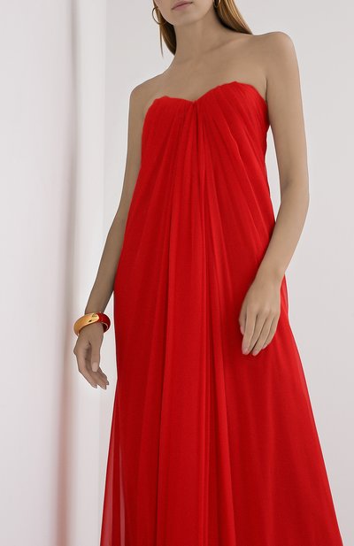 Шелковое платье ALEXANDER MCQUEEN, арт. 612662/QBAAB, фото 3