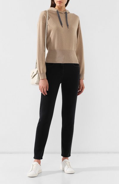 Кашемировое худи BRUNELLO CUCINELLI бежевого цвета по цене 195500 руб., арт. M12165409P, фото 2 Кашемировое худи BRUNELLO CUCINELLI, арт. M12165409P, фото 2