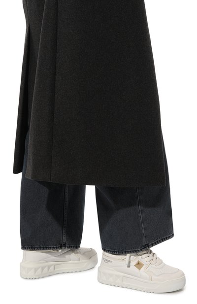 Кожаные кеды one stud VALENTINO, арт. 3W2S0FQ4TWJ, фото 3