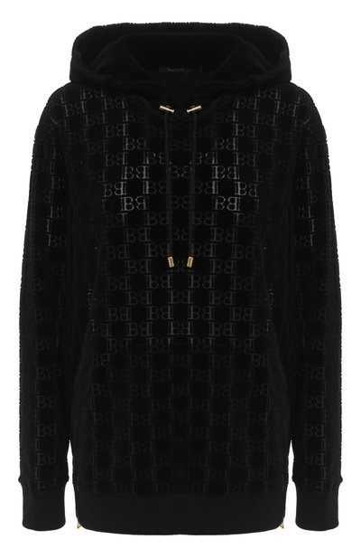 Женский хлопковое худи BALMAIN, арт. UF13892/I500