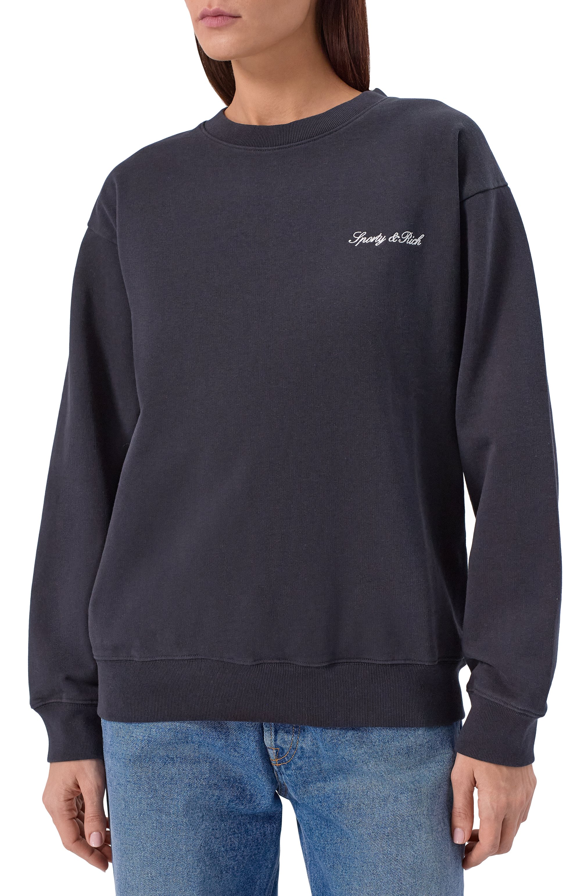 Хлопковый свитшот SPORTY AND RICH, арт. ST07160326BA01, фото 3